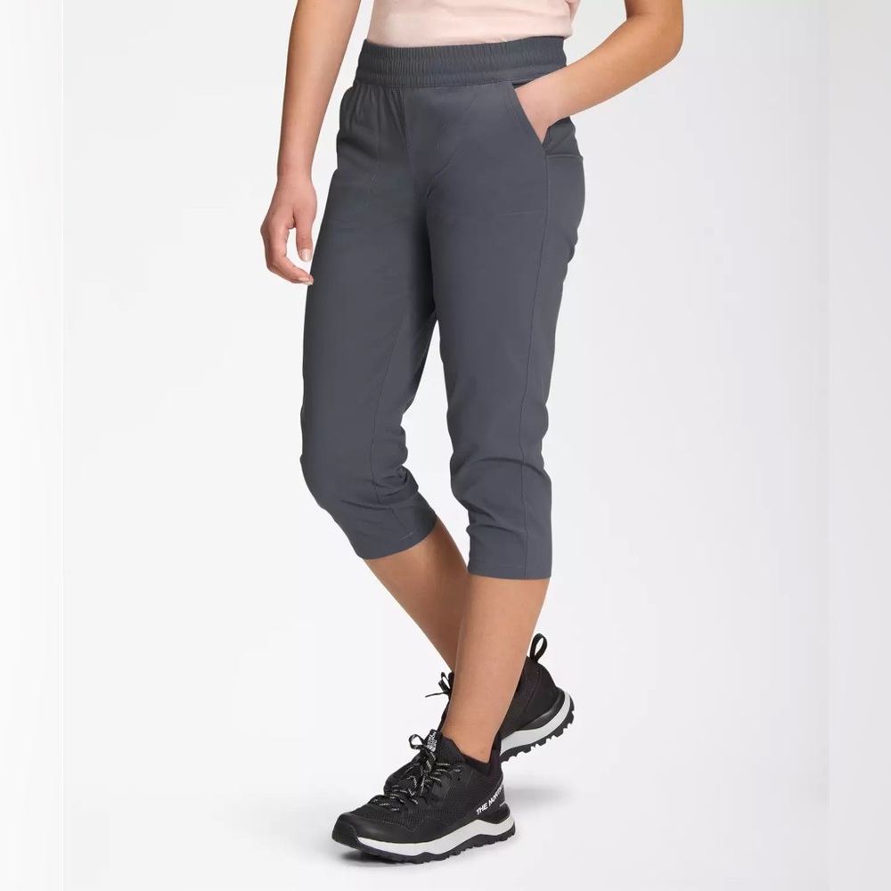 Girls The North Face Vanadis Grey Aphrodite 3.0 Capri Pants 7/8 Small - Picture 3 of 8
